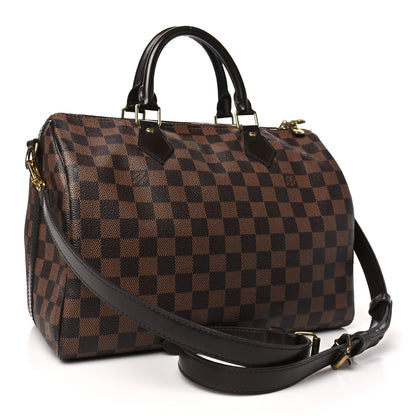 Louis Vuitton Damier Ebene Speedy Bandouliere 30 3 of 12
