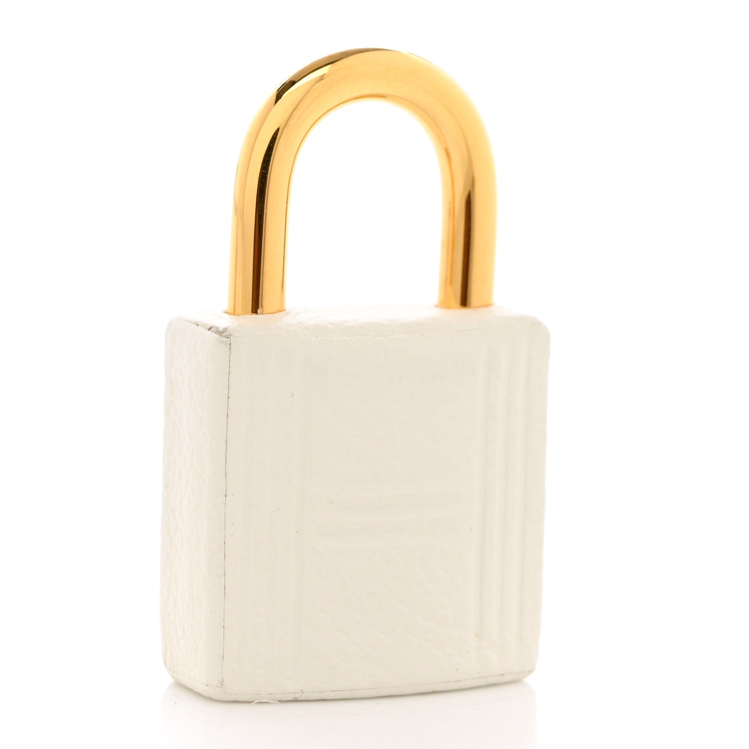 Hermes Togo Lock and Key Clochette Set White 4 of 5