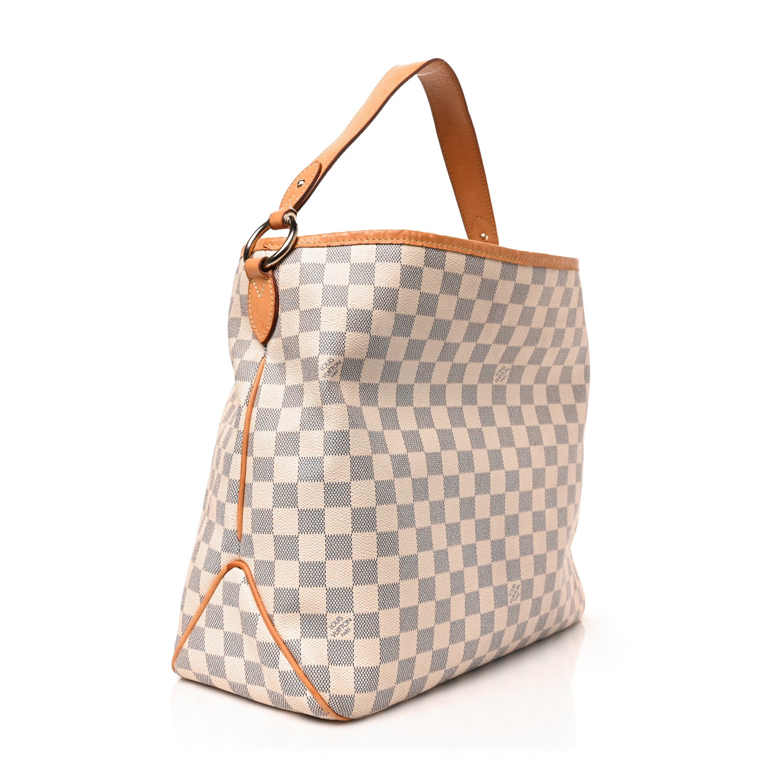 Louis Vuitton Damier Azur Delightful MM Rose Ballerine 3 of 8