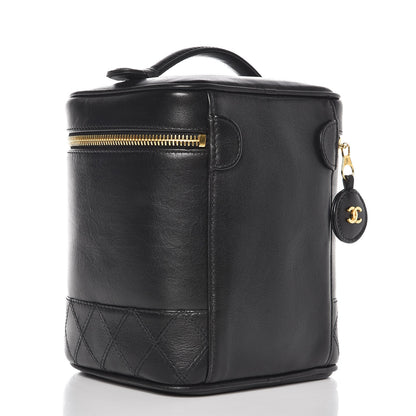 Chanel Lambskin Vanity Cosmetic Case Black 3 of 7