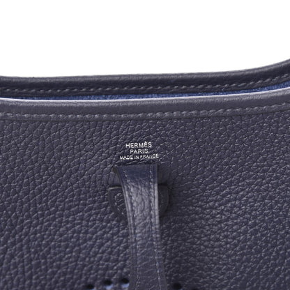 Hermes Taurillon Clemence Evelyne TPM Bleu Nuit 6 of 11