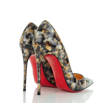 Christian Louboutin Patent Vernis Mouchete So Kate 120 Pumps 35.5 Black 4 of 8
