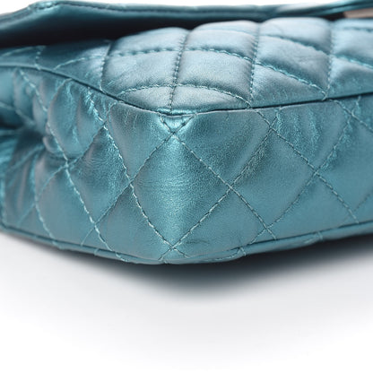 Chanel Metallic Calfskin Quilted Snake Chain 2.55 Reissue Flap Turquoise 9 of 15