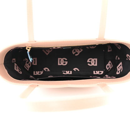 Dolce & Gabbana Calfskin Small DG Logo Shopper Tote Cipria 5 of 9
