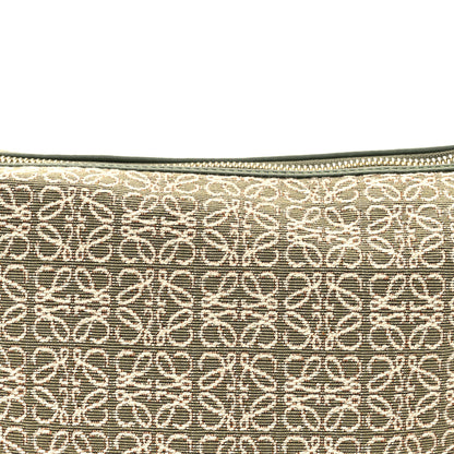 Loewe Jacquard Anagram Calfskin Small Cubi Bag Avocado Green 7 of 9