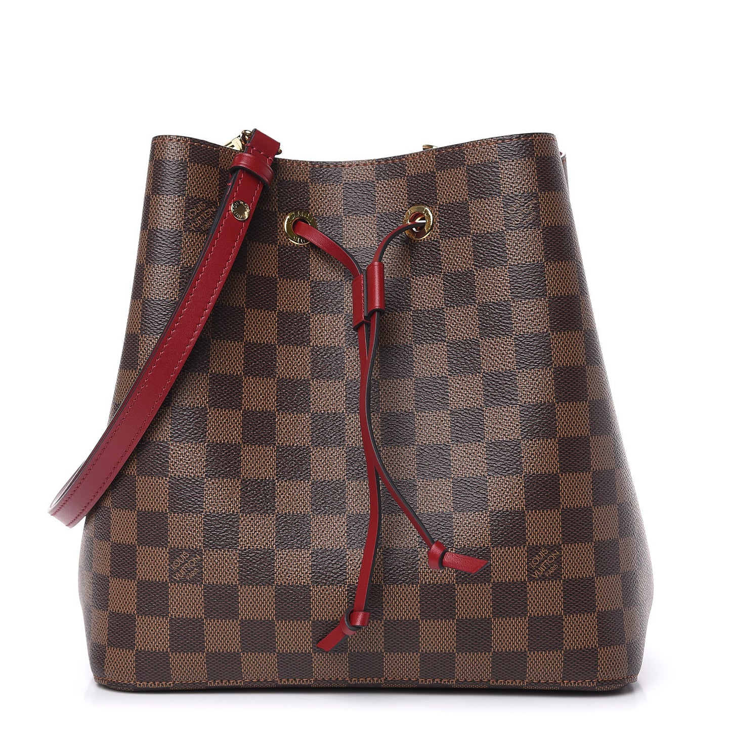 Damier Ebene Neonoe MM Cherry Berry