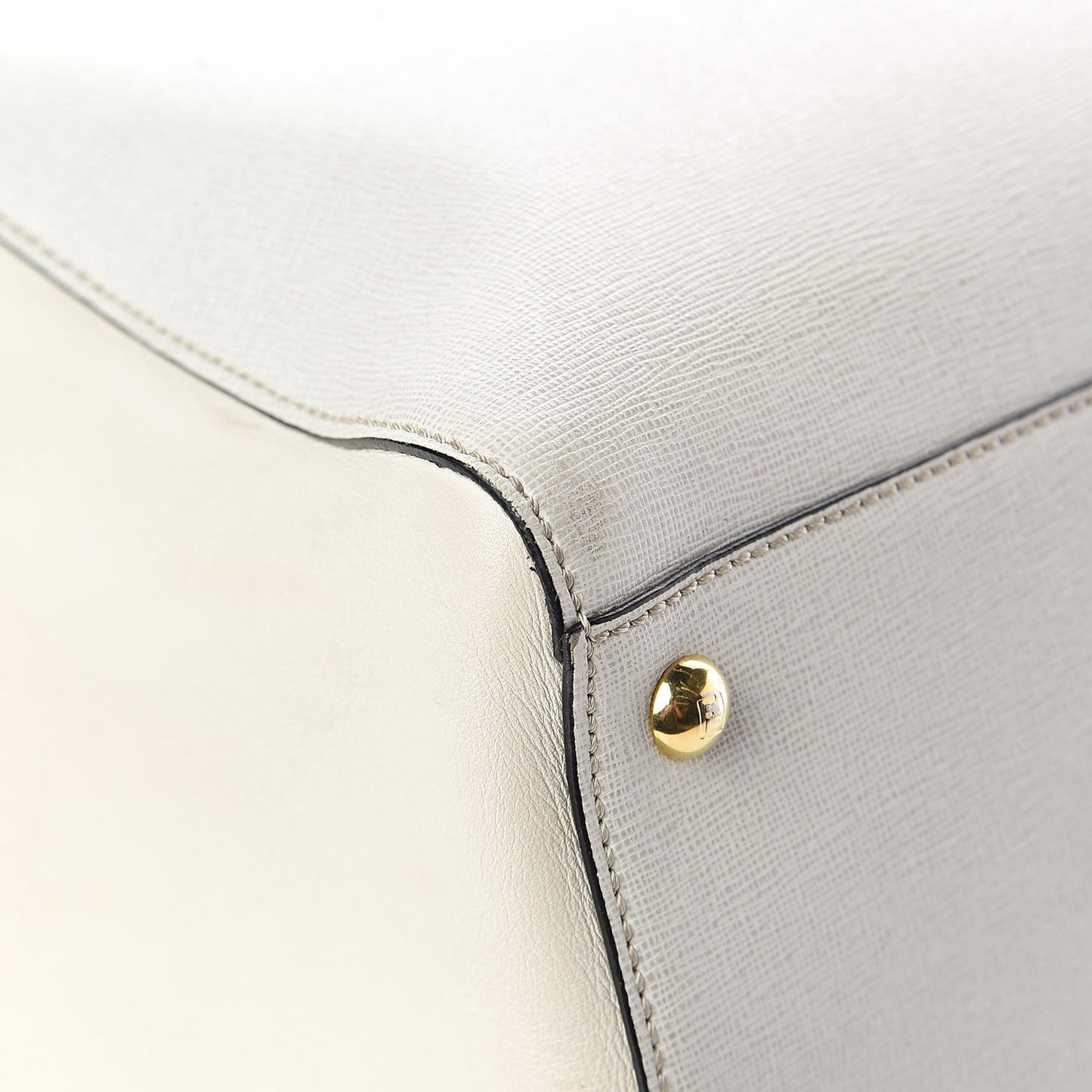 Vitello Elite Large 2Jours Tote Latte Bianco