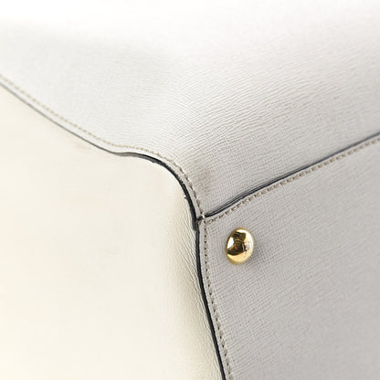 Fendi Vitello Elite Large 2Jours Tote Latte Bianco 12 of 15