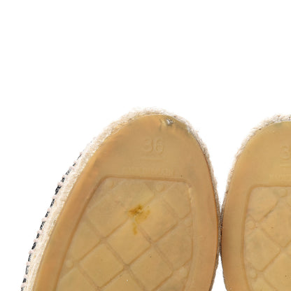 Chanel Lambskin CC Espadrilles 36 Black 7 of 8