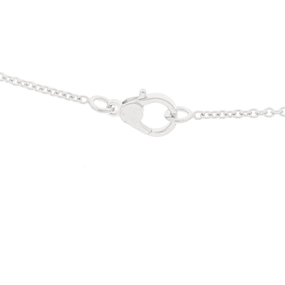 Hermes 18K White Gold Diamond Finesse Pendant Necklace 4 of 6