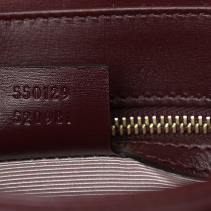 Gucci Vitello Palmellato Lux Small Arli Flap Shoulder Bag Vintage Bordeaux 7 of 11
