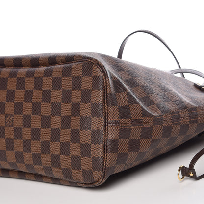 Louis Vuitton Damier Ebene Neo Neverfull MM Rose Ballerine 7 of 11