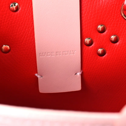 Christian Louboutin Calfskin Empire Spike Studded Mini North South Cabata Tote Rosy 7 of 10