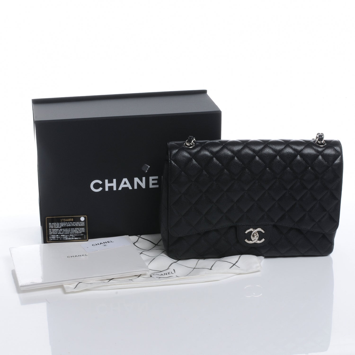 Chanel Caviar Maxi Single Flap Black 5 of 8