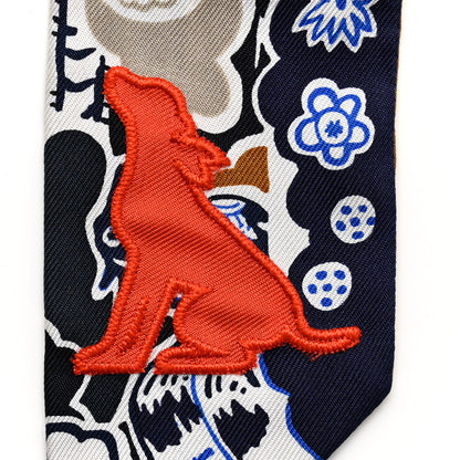 Hermes Silk Bingata Sticker Twilly Marine 4 of 5
