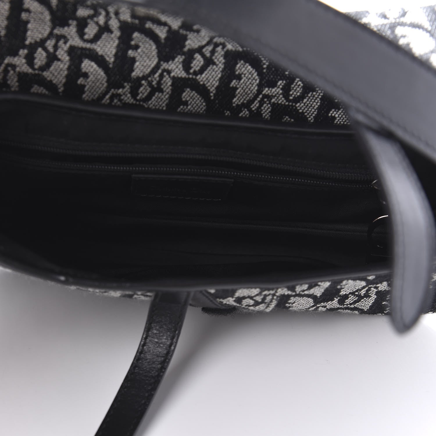 Christian Dior Monogram Saddle Bag Black 5 of 10