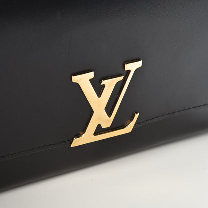Louis Vuitton Calfskin Chain Louise GM Black 9 of 13