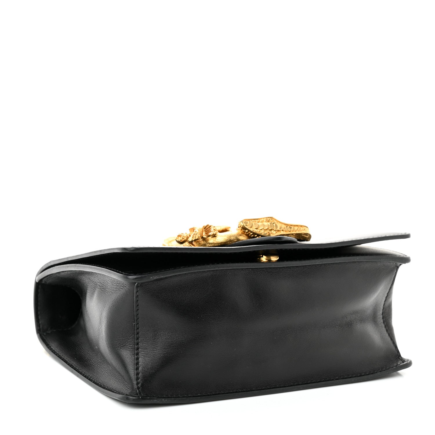 Prada City Calf Saffiano Animalier Cahier Bag Black 4 of 11