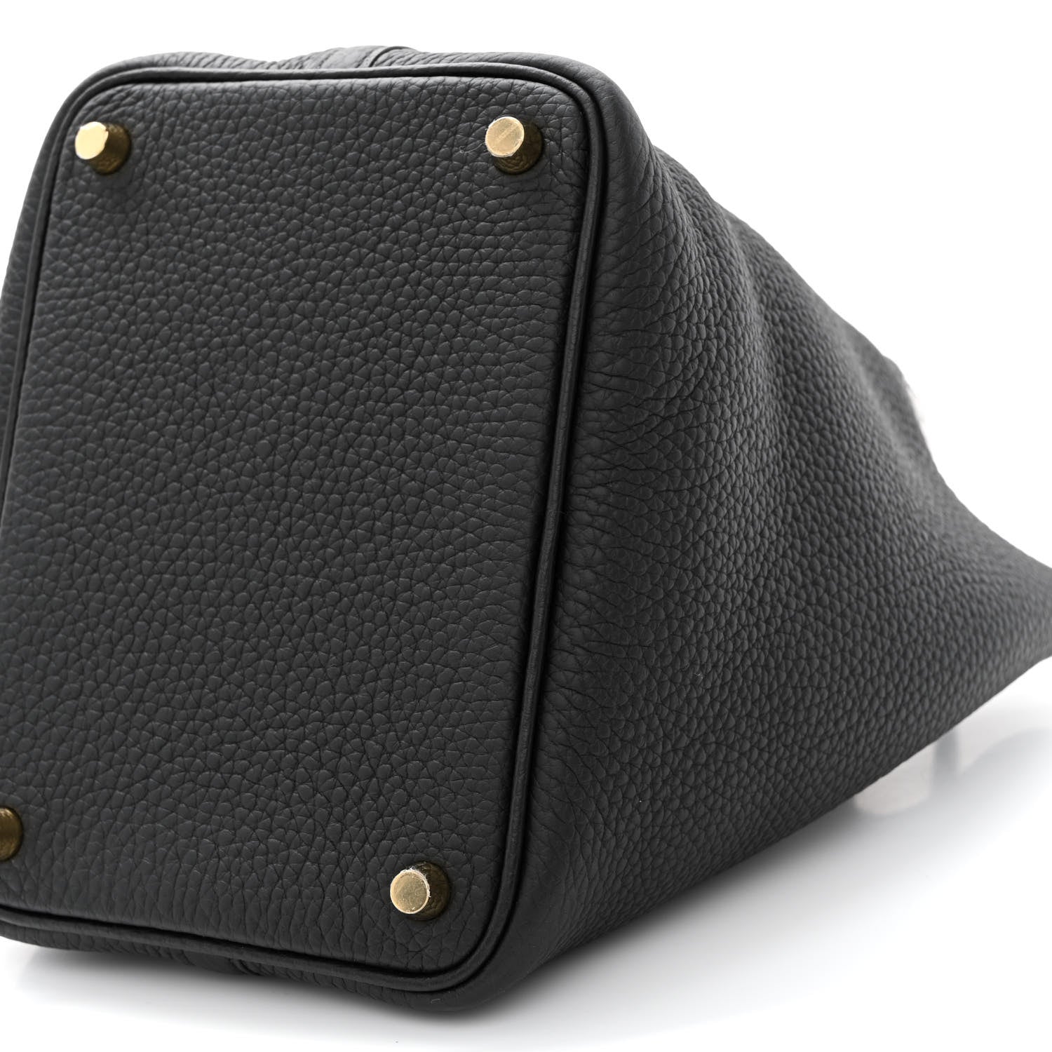 Hermes Taurillon Clemence Matte Alligator Picotin Lock Touch 18 PM Black 10 of 11