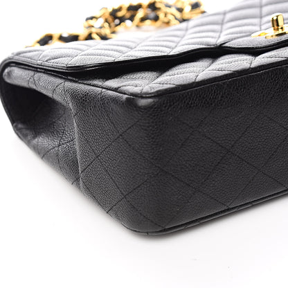 Chanel Caviar Quilted Jumbo Single Flap Black 8 of 10