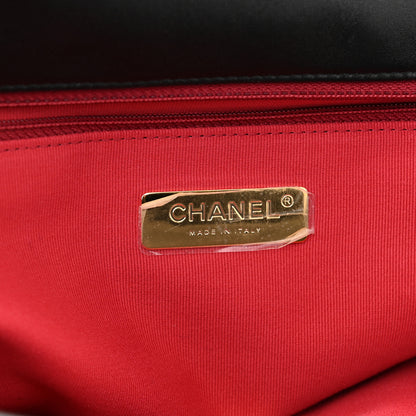Chanel Lambskin Quilted Maxi Chanel 19 Flap Black 6 of 10