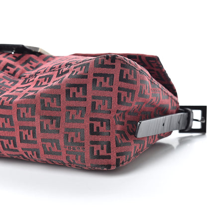 Fendi Zucchino Baguette Red Black 9 of 13
