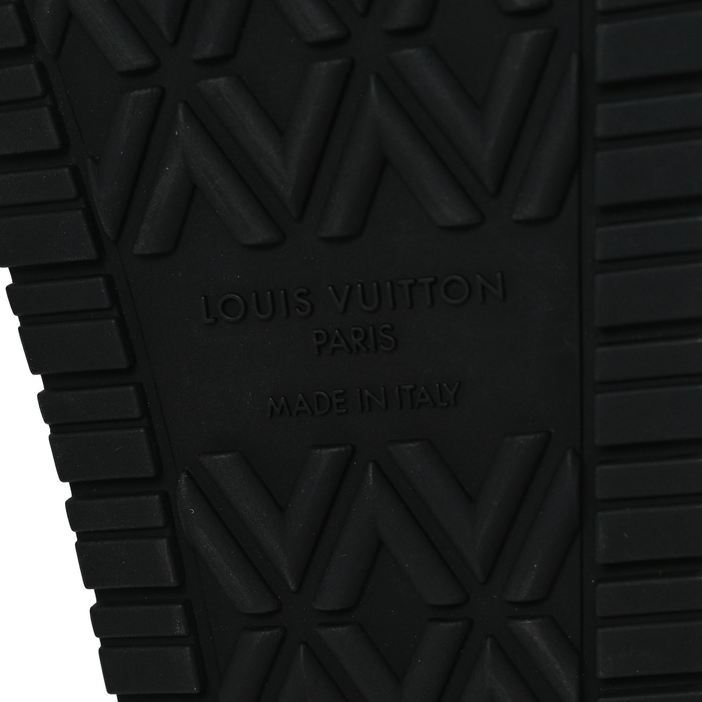 Lambskin Embossed Monogram Bom Dia Flat Mule Sandals 35 Black