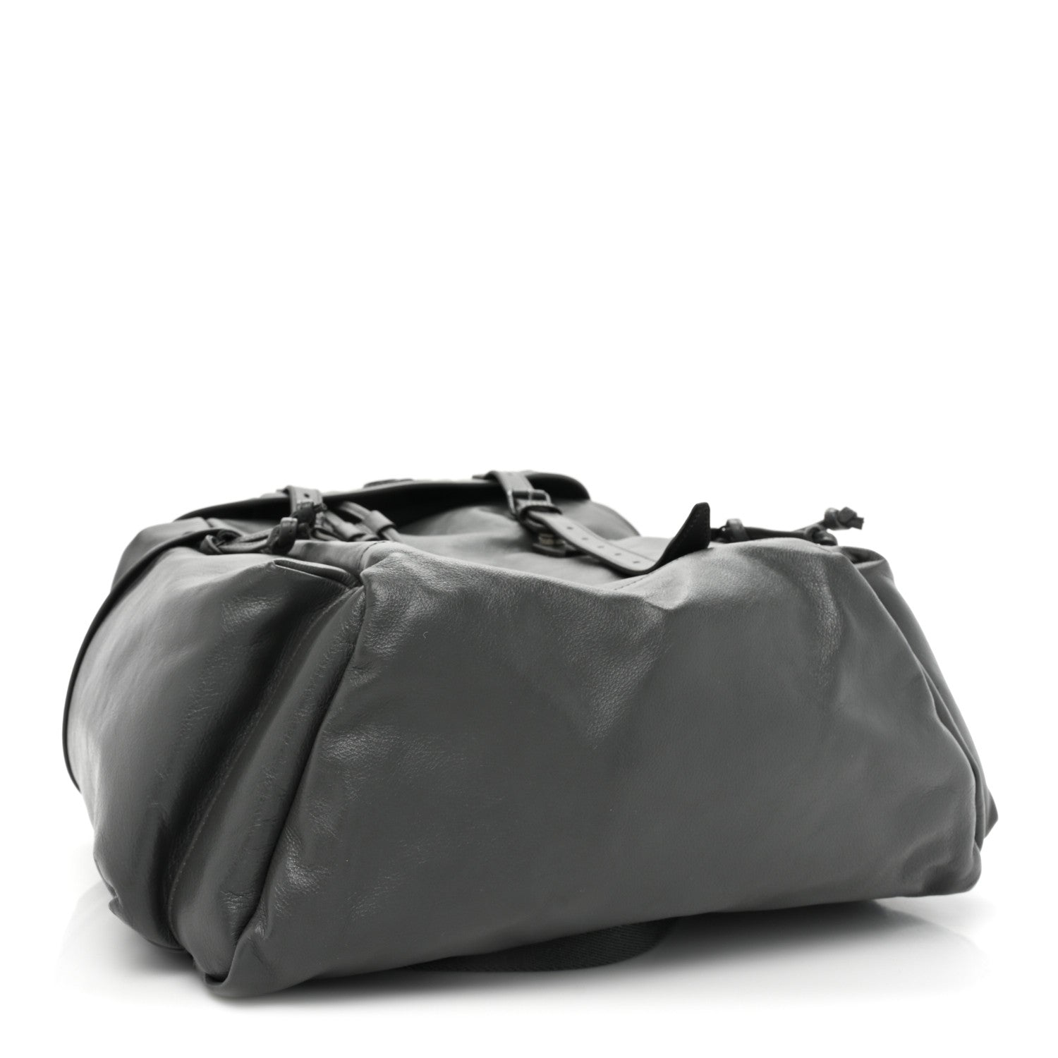 Gucci Calfskin Monochrome Double G Backpack Grey 4 of 10
