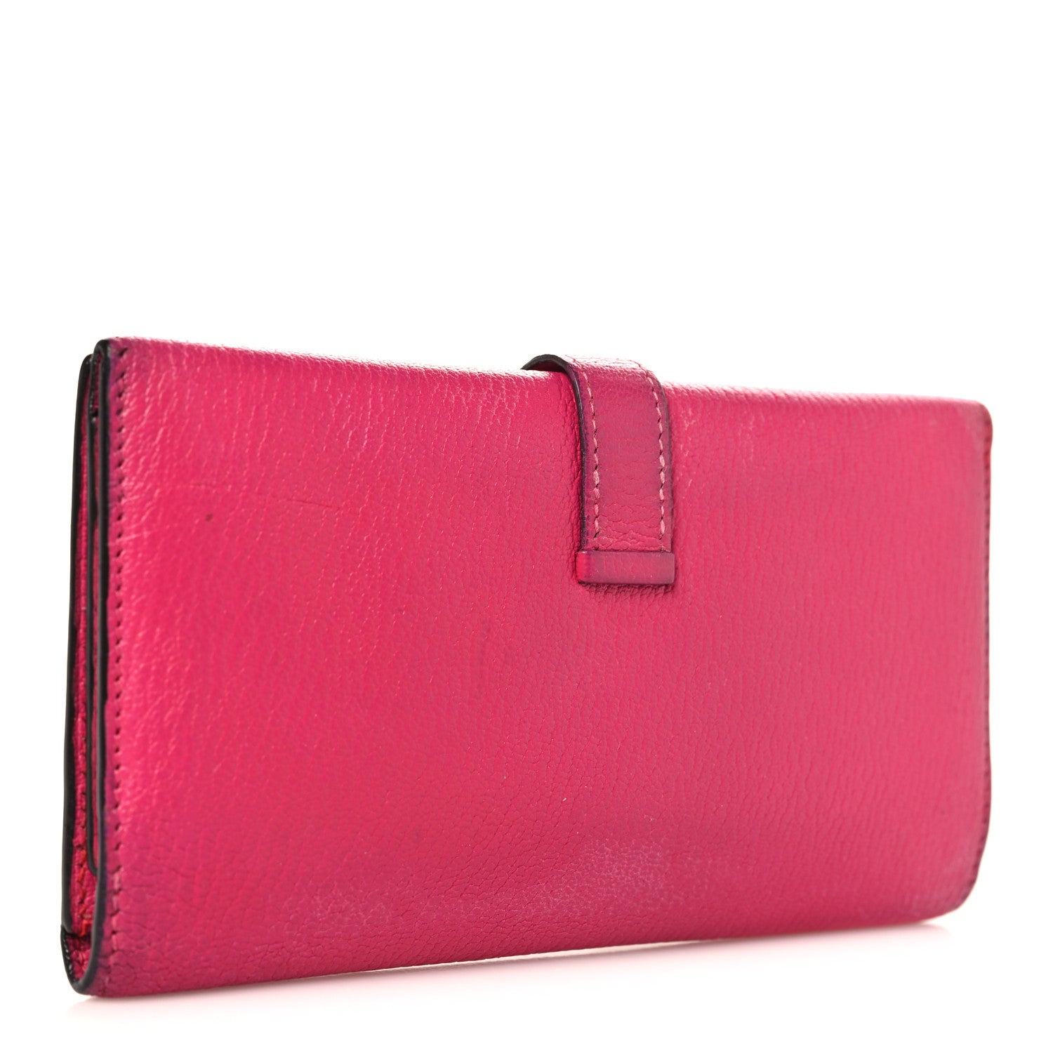 Hermes Chevre Mysore Tri-Fold Bearn Wallet Rose Shocking 3 of 11