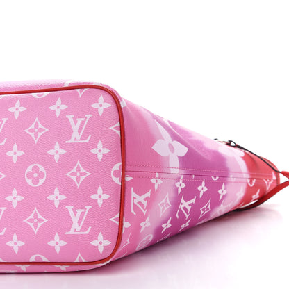 Louis Vuitton Monogram Escale Neverfull MM Rouge 10 of 10