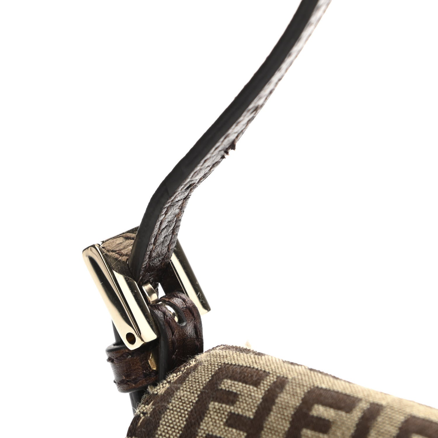 Fendi Zucchino Vitello Mini Mama Baguette Mogano Panna Bruciato 11 of 12