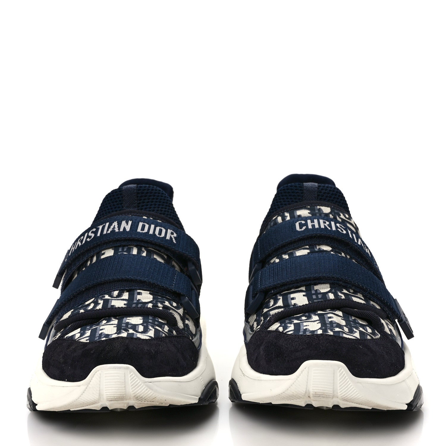 Christian Dior Technical Fabric Oblique D-Wander Sneakers 42 Deep Blue 2 of 8