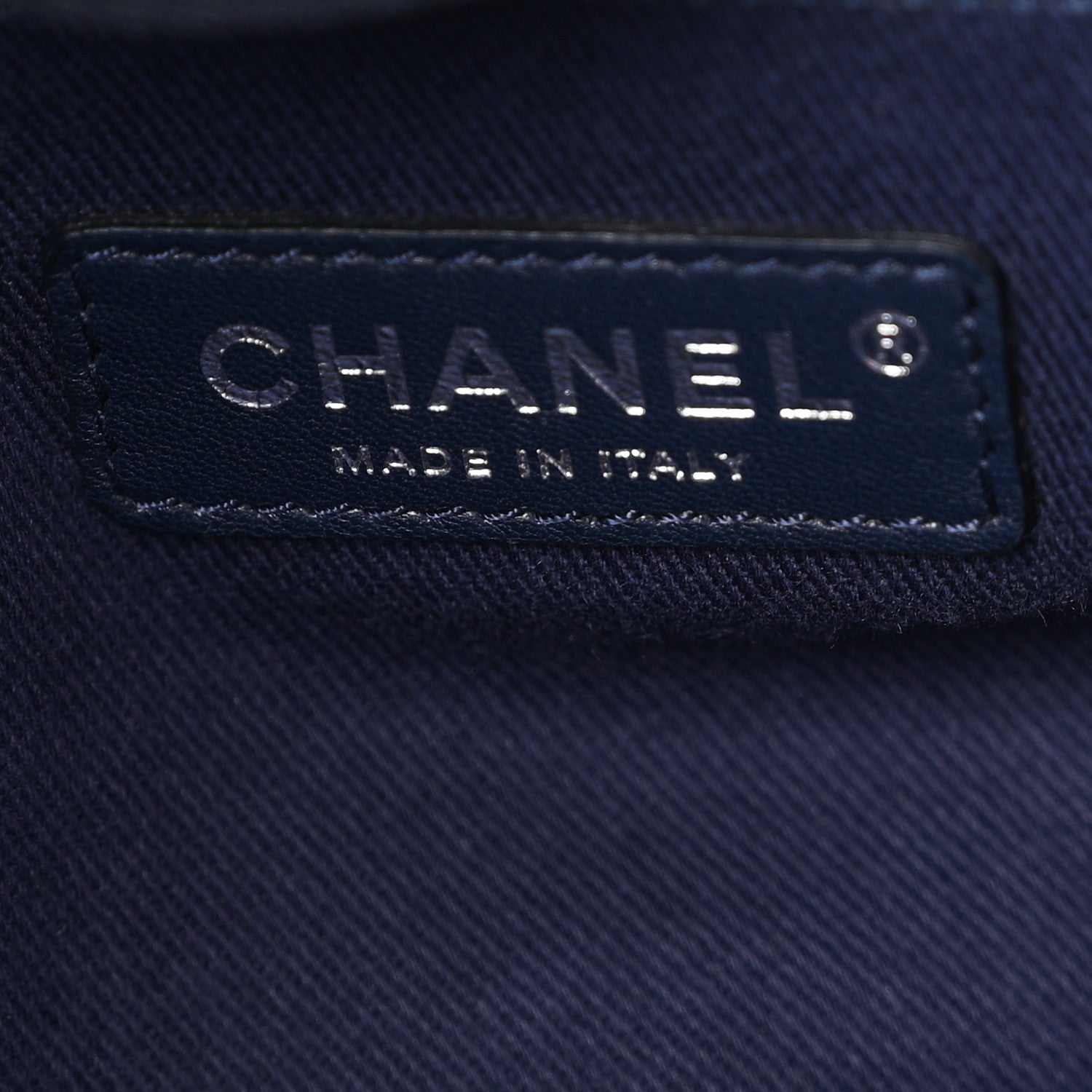 Chanel Canvas Sequin Medium Deauville Tote Navy 6 of 10