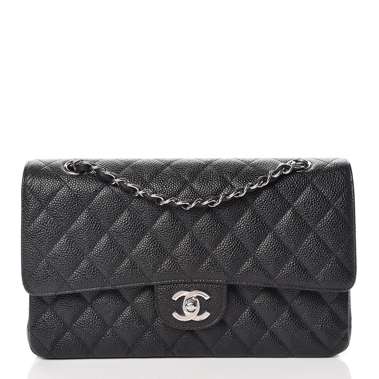 Chanel Caviar Quilted Medium Double Flap Black 1 of 10