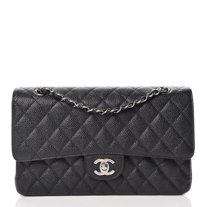 Chanel Caviar Quilted Medium Double Flap Black 1 of 10