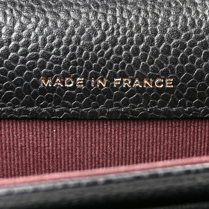 Chanel Caviar Quilted Flap Card Holder Wallet Black 7 of 9