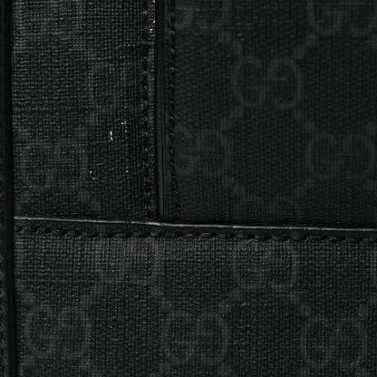 Gucci GG Supreme Monogram Four Wheel Suitcase Black Grey 12 of 12
