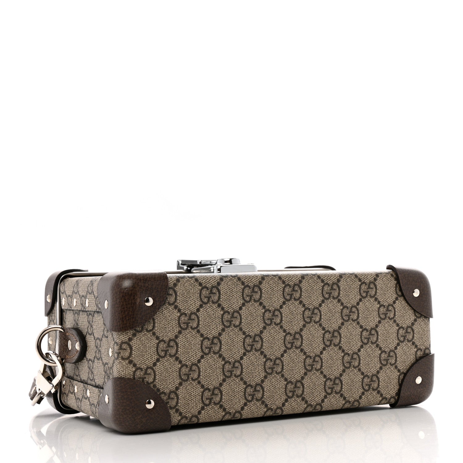Gucci GG Supreme Monogram Globe-Trotter Beauty Case Brown 4 of 12