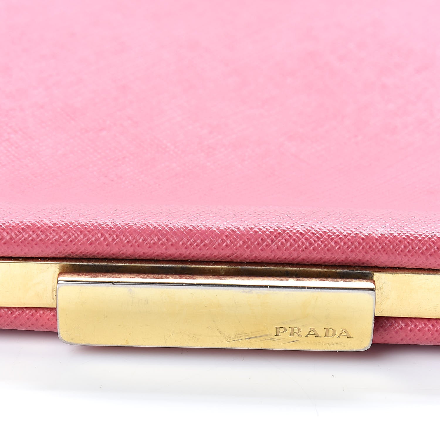 Prada Saffiano City Calf Light Frame Bag Peonia 15 of 18