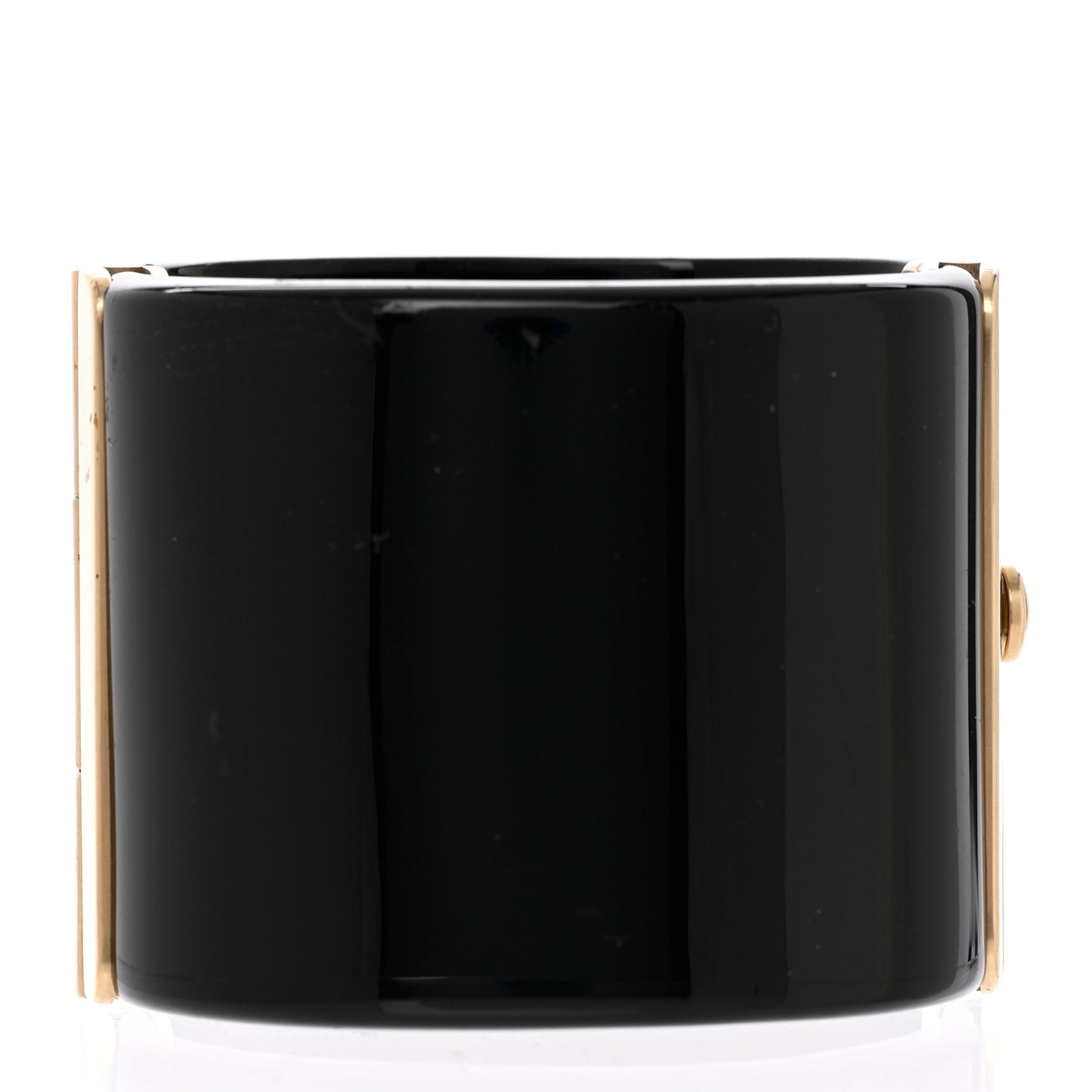Resin Crystal Pearl CC Cuff Black