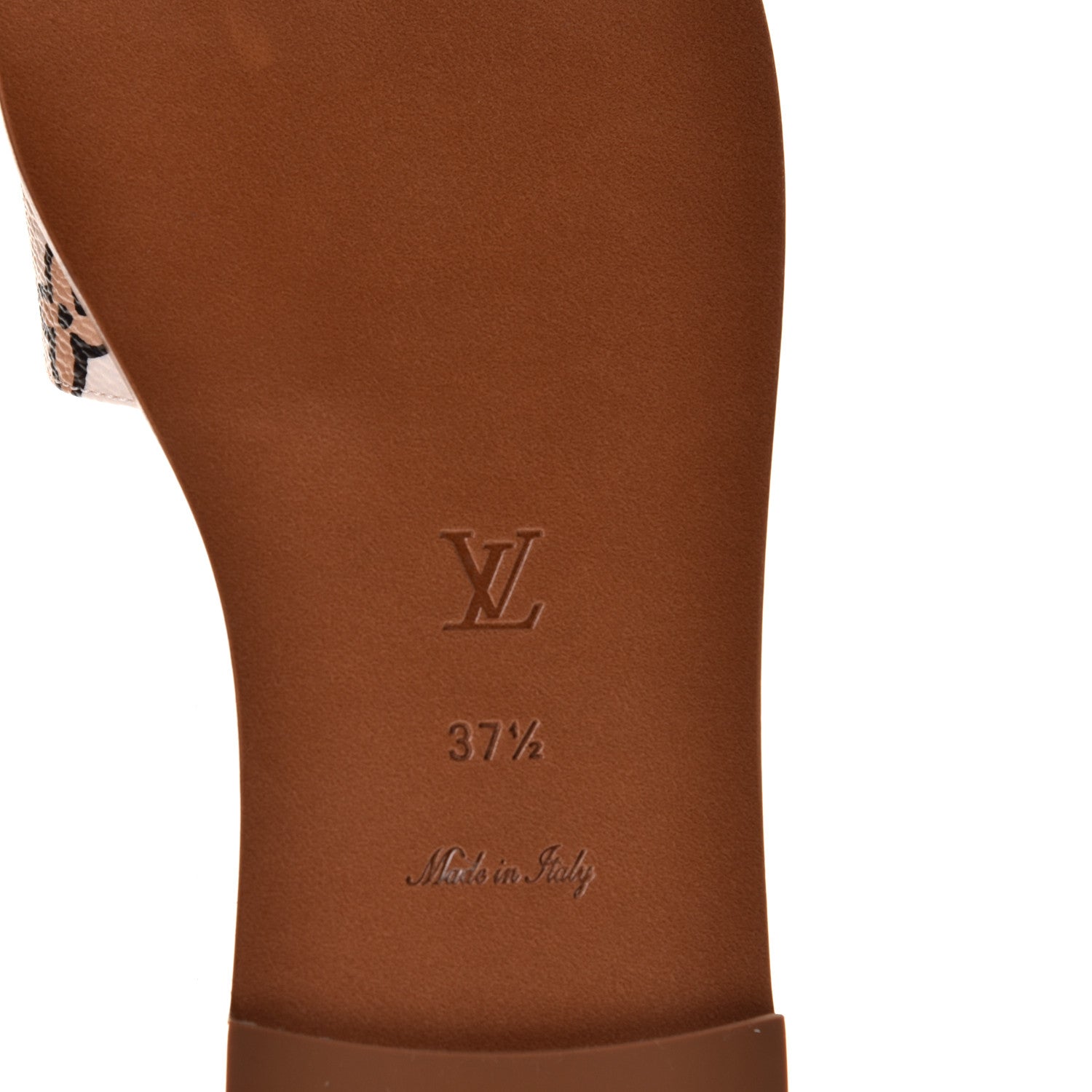 Louis Vuitton Monogram Wild At Heart Lock It Flat Mule 37.5 Cream 8 of 11