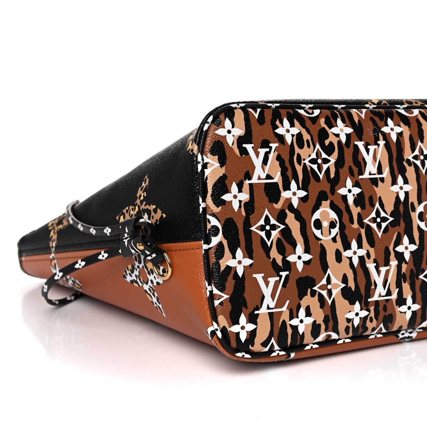 Monogram Giant Jungle Neverfull MM Black