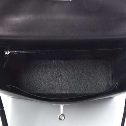 Hermes Evercalf Kelly Retourne 32 Black 9 of 42