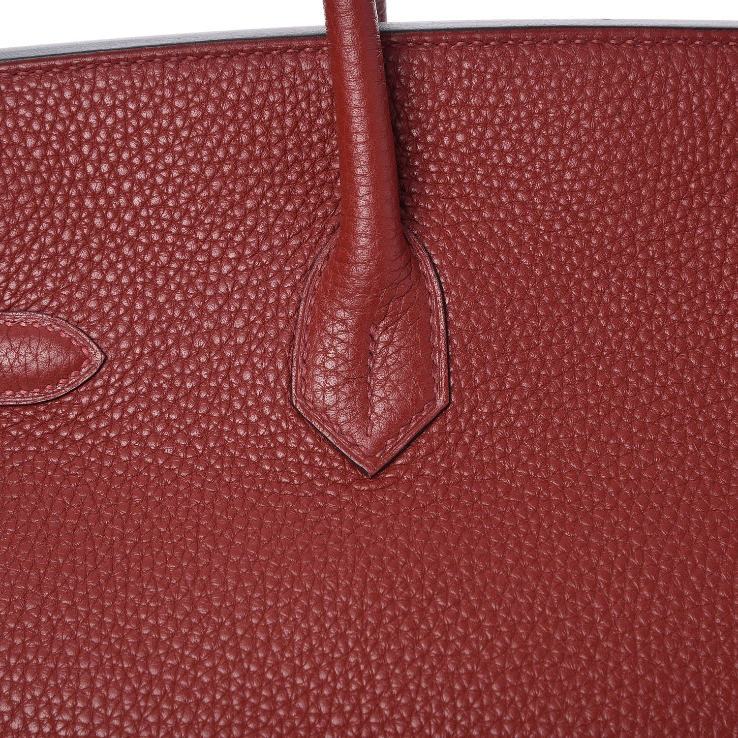 Hermes Togo Horseshoe Bi-Color Birkin 35 Rouge H Bougainvillea 30 of 33