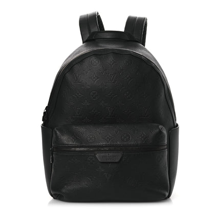Louis Vuitton Calfskin Monogram Shadow Discovery Backpack  Black 1 of 11