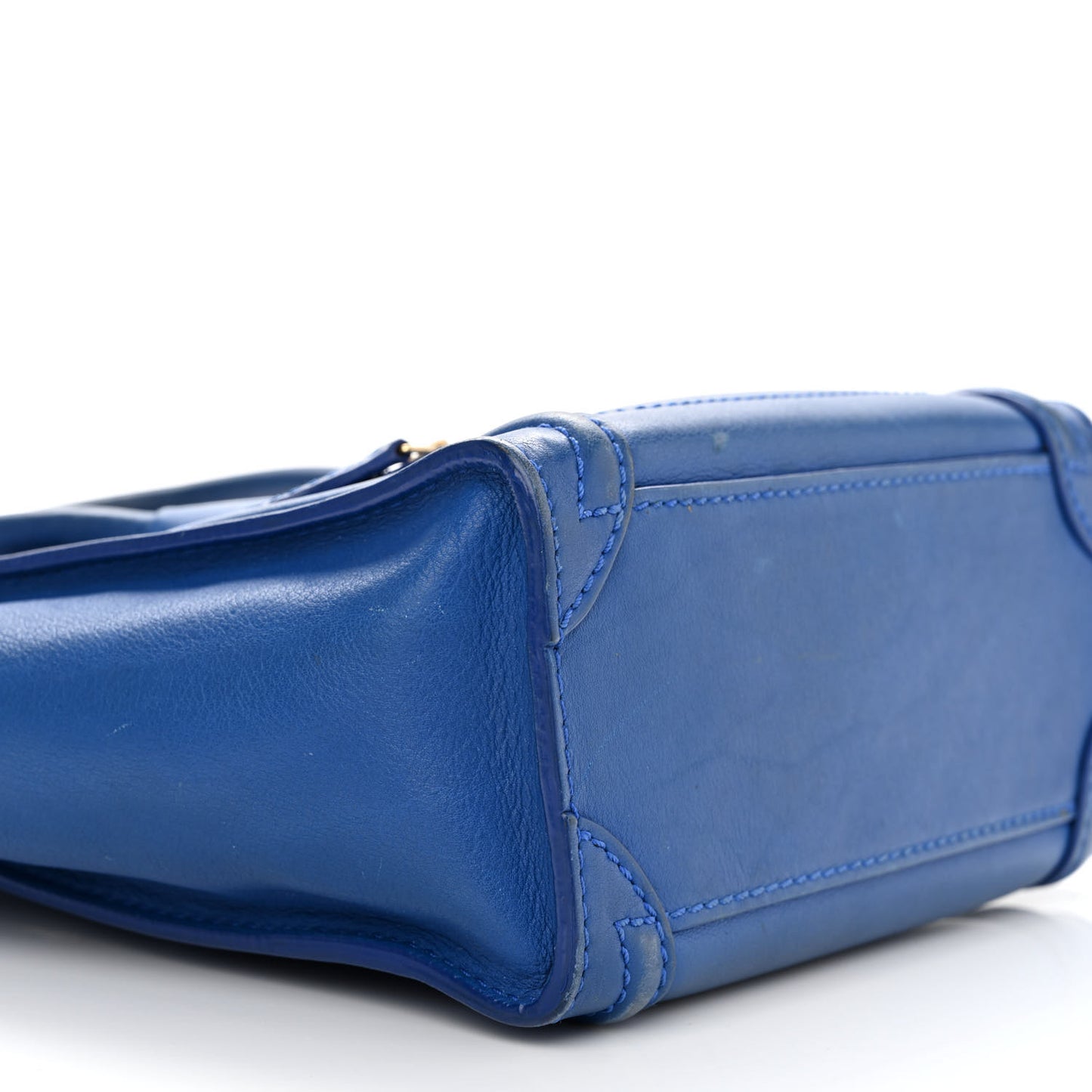 Smooth Calfskin Nano Luggage Royal Blue