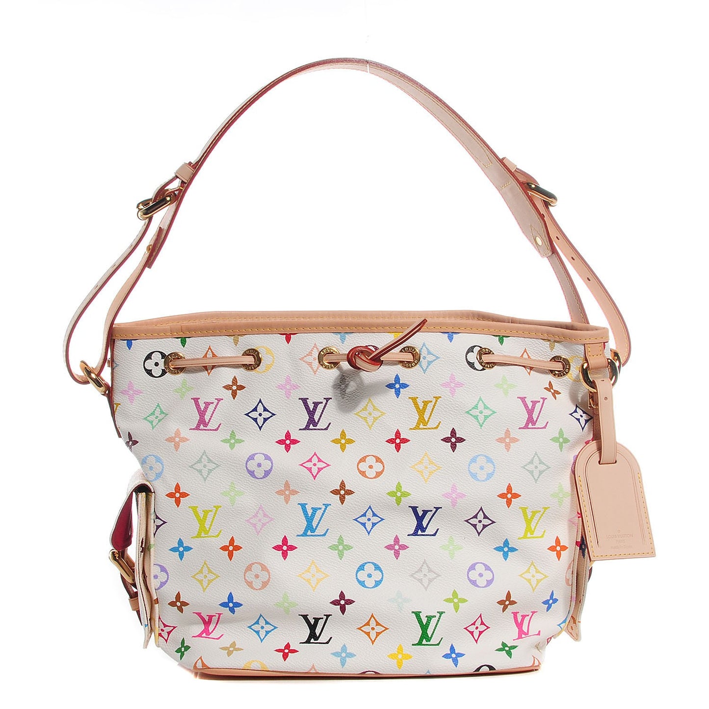 Monogram Multicolor Petit Noe White