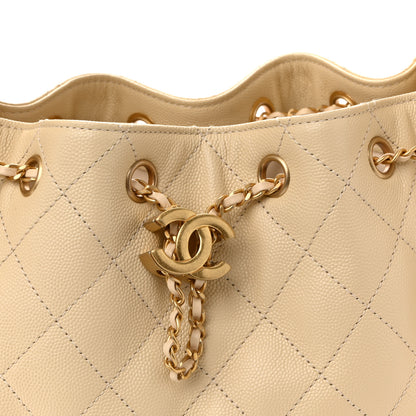 Chanel Caviar Quilted Small Chanel 25 Handbag Beige 8 of 10
