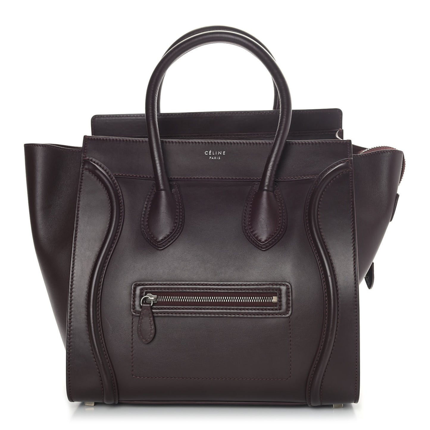 Smooth Calfskin Mini Luggage Burgundy