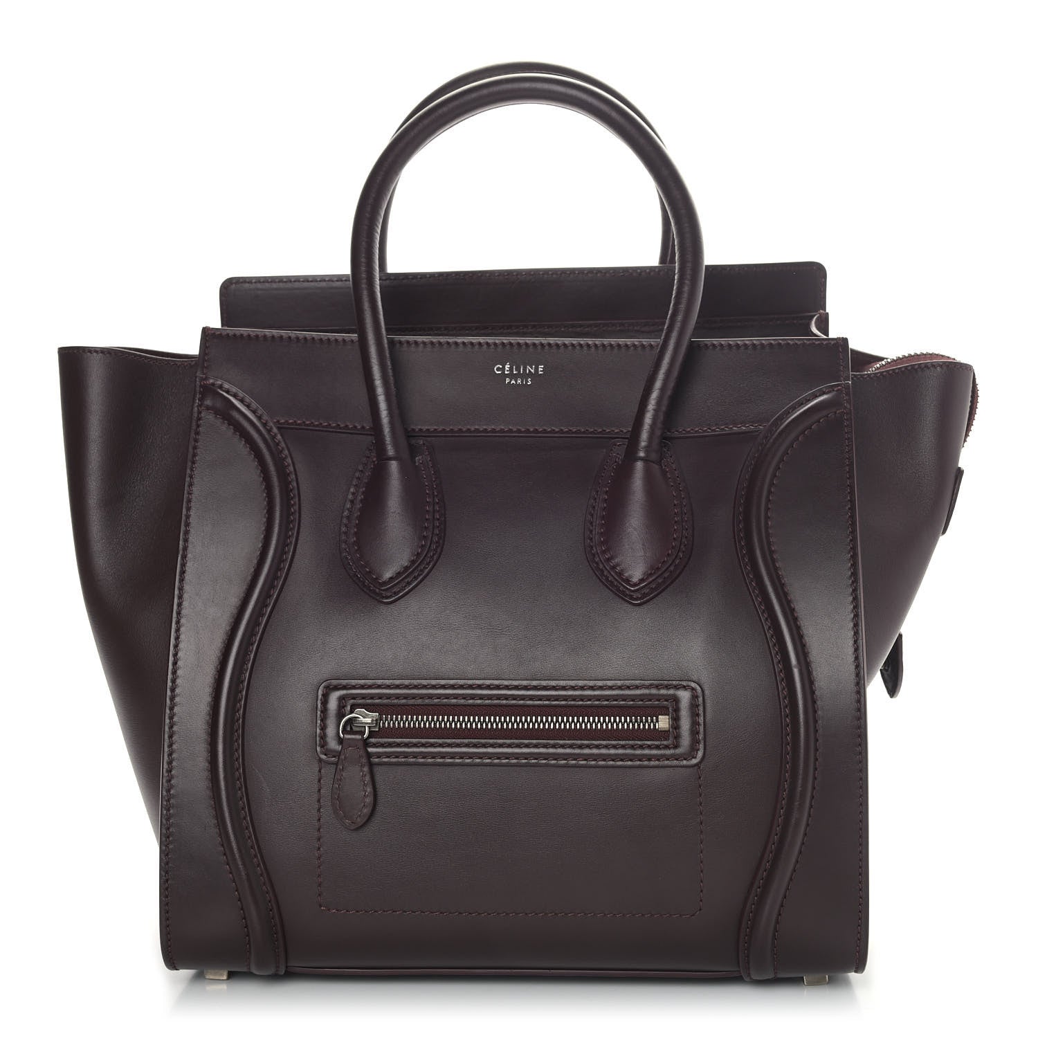 Celine Smooth Calfskin Mini Luggage Burgundy 1 of 11